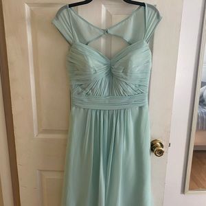 Mint green bridesmaid dress, size 10